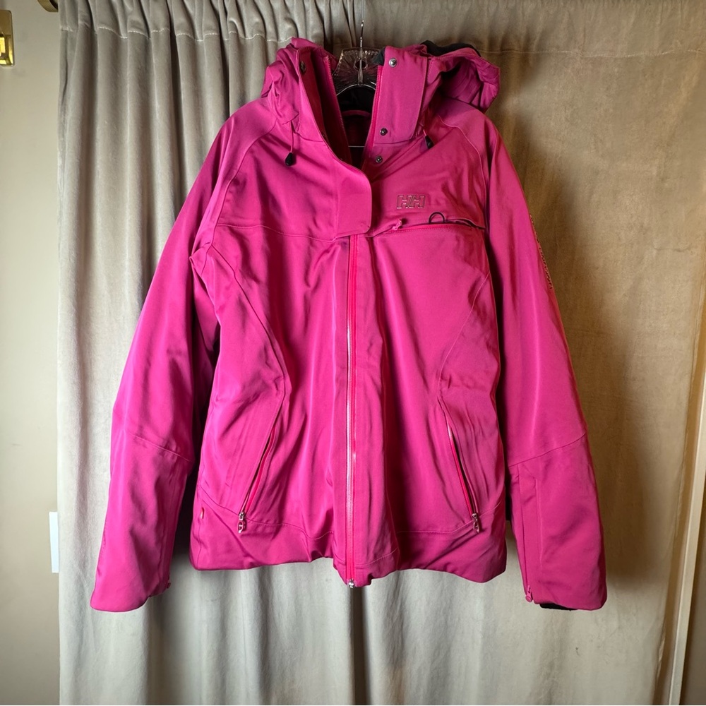 Helly Hansen Dragonfruit Ski Snow Jacket Prima loft Recco Flow Vented